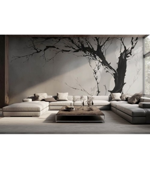 Discover Tranquility with No Ego Tree Wallpaper | Minimalist Design