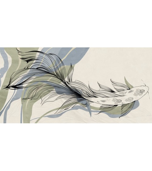 Tarrantino - Elegant Fish-Inspired Wallpaper for a Sophisticated Space | Art Vision Decor