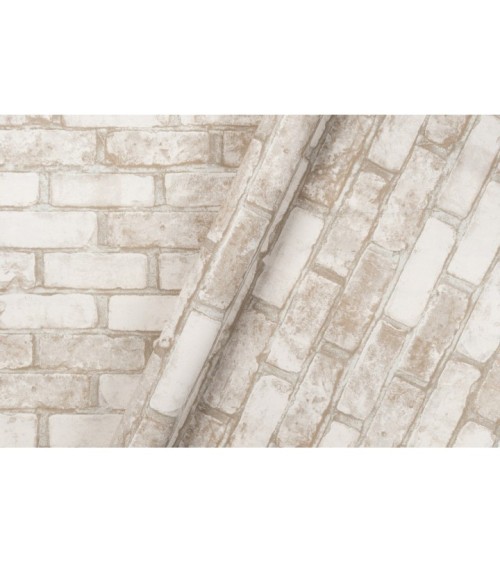 Hot Embossed wallpaper on Non-Woven Base Vinil Brick SHT 2-1358 Beige-gray 10,05 x 1,06 m