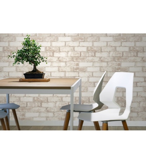 Hot Embossed wallpaper on Non-Woven Base Vinil Brick SHT 2-1358 Beige-gray 10,05 x 1,06 m