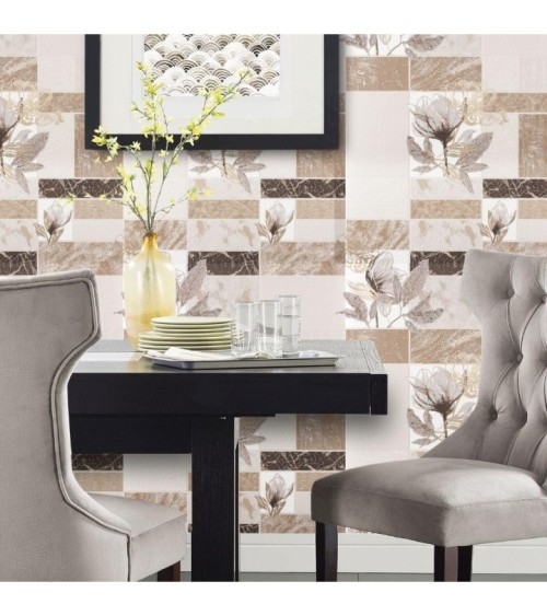 Vinyl Foam wallpaper on paper backing Vinil Marmorica MNK 4-1058 mint 10,05 x 0,53 m