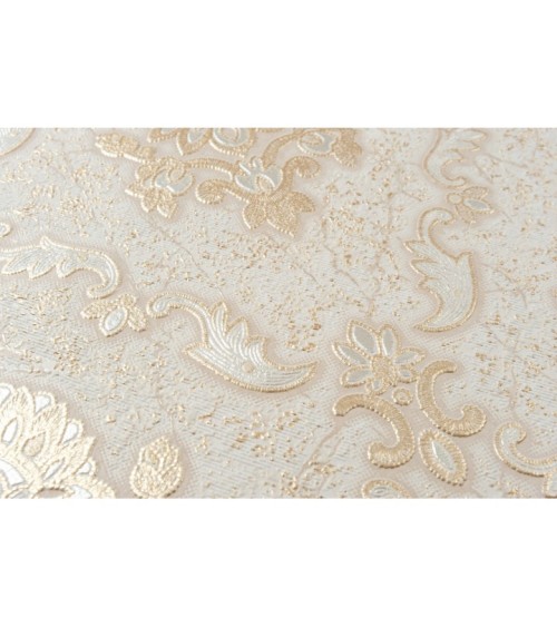 Vinyl Foam wallpaper on non-woven base Vinil Klein  DHS-1413/2 Light Gold 10,05 x 1,06 m