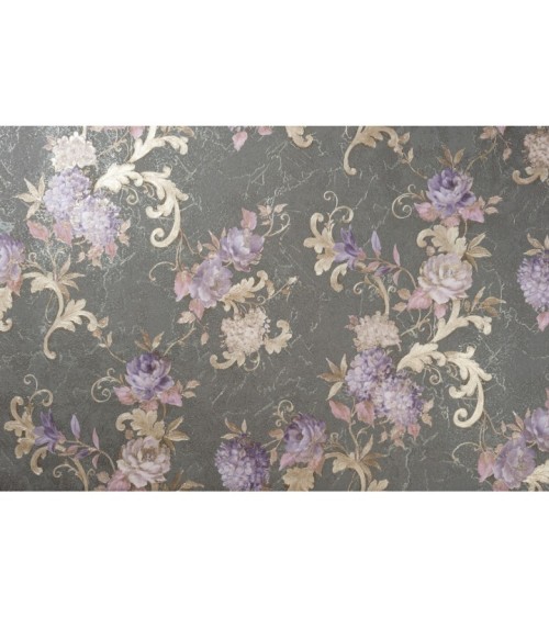 Hot Embossed wallpaper on Non-Woven Base Vinil Agava SHT 7-1405 Dark Gray 10,05 x 1,06 m