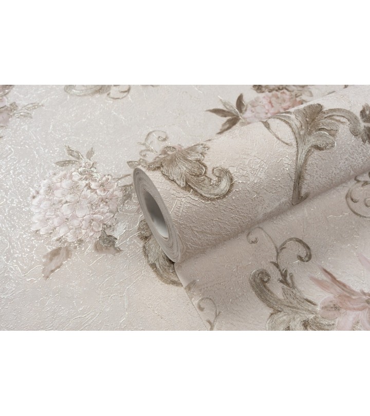 Hot Embossed wallpaper on Non-Woven Base Vinil Agava SHT 6-1405 Beige 10,05 x 1,06 m