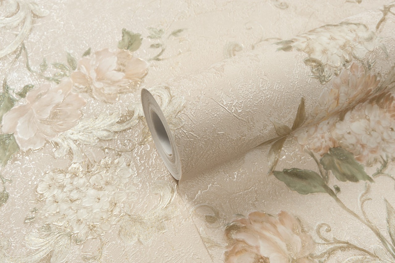 Hot Embossed wallpaper on Non-Woven Base Vinil Agava SHT 3-1405 Light Sandy 10,05 x 1,06 m