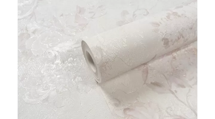 Hot Embossed wallpaper on Non-Woven Base Vinil Agava SHT 1-1405 Light Pink 10,05 x 1,06 m