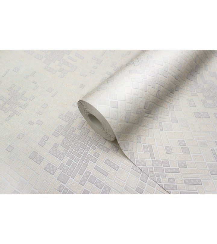 Vinyl Foam wallpaper on paper backing Vinil Django MNK 6-1059 Light Sandy 10,05 x 0,53 m