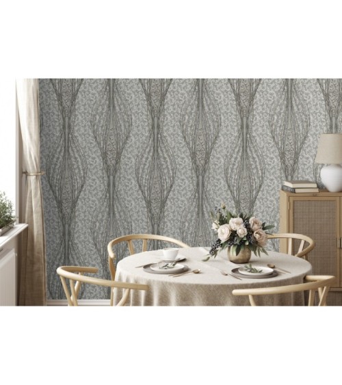 Vinyl Foam wallpaper on non-woven base Vinil Italy  DHS-1322/1 Golden Brown 10,05 x 1,06 m