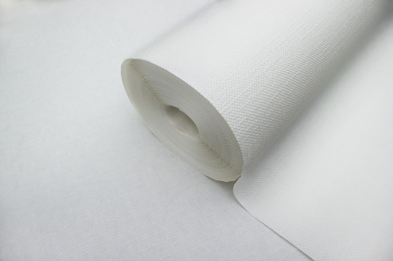 Vinyl Foam wallpaper on non-woven base Vinil Painted Wallpaper РЎ-122 White 25 x 1,06 m