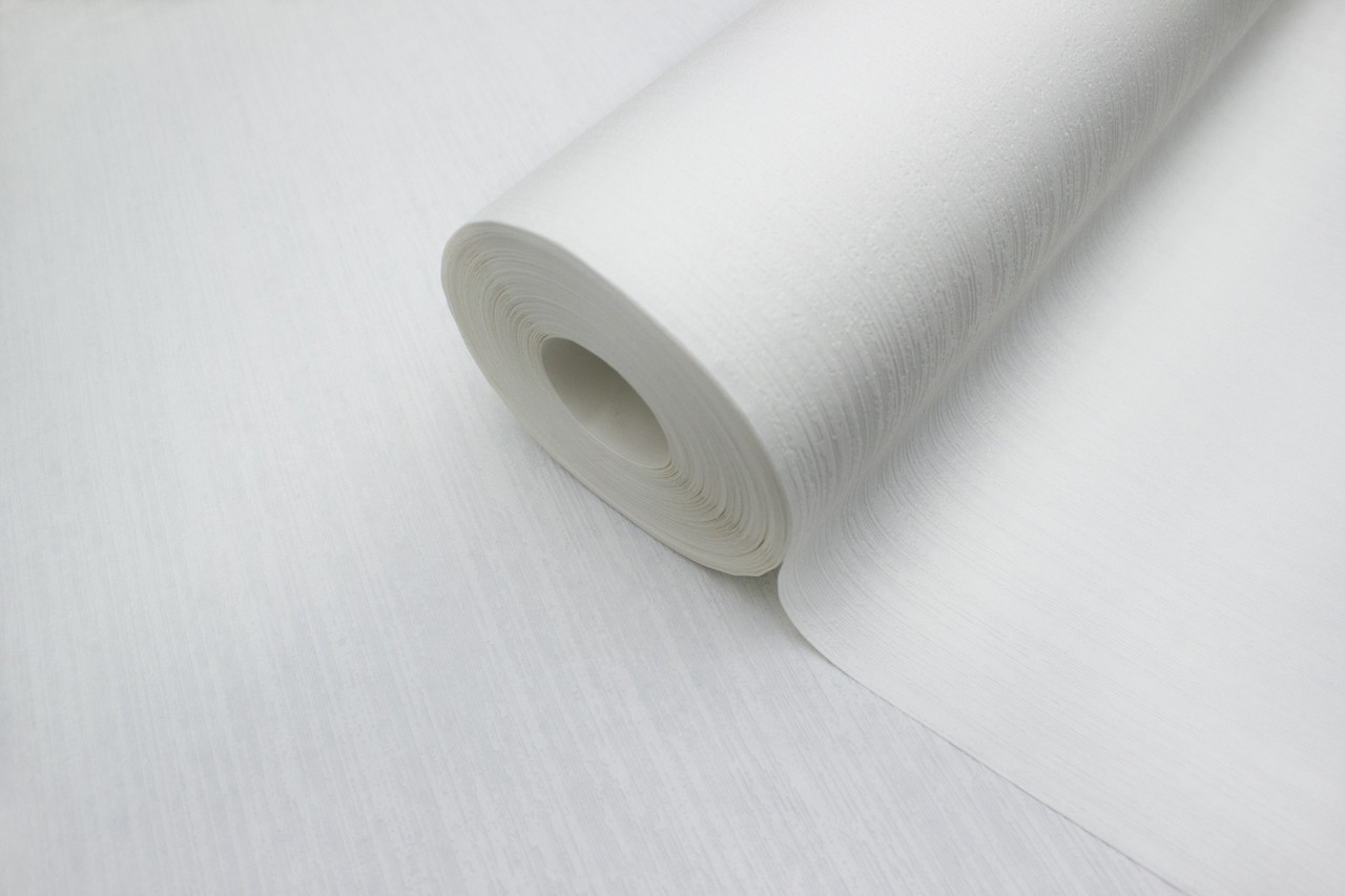 Vinyl Foam wallpaper on non-woven base Vinil Painted Wallpaper РЎ-18 White 25 x 1,06 m