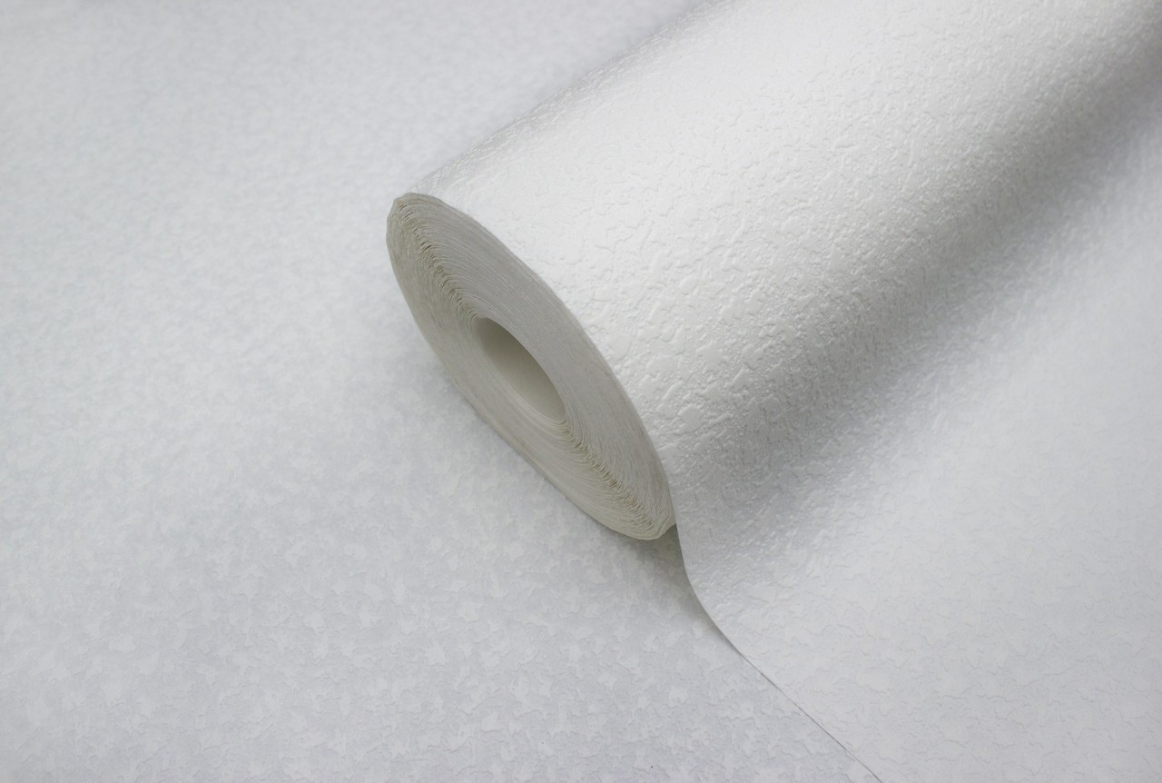 Vinyl Foam wallpaper on non-woven base Vinil Painted Wallpaper РЎ-77 White 25 x 1,06 m