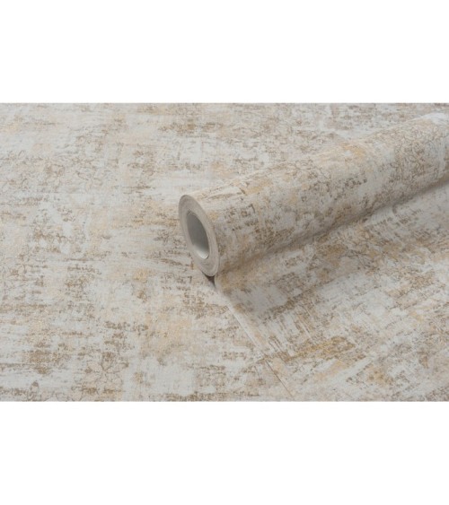 Hot Embossed wallpaper on Non-Woven Base Vinil Deco SHT 6-1217 Beige-Olive 10,05 x 1,06 m