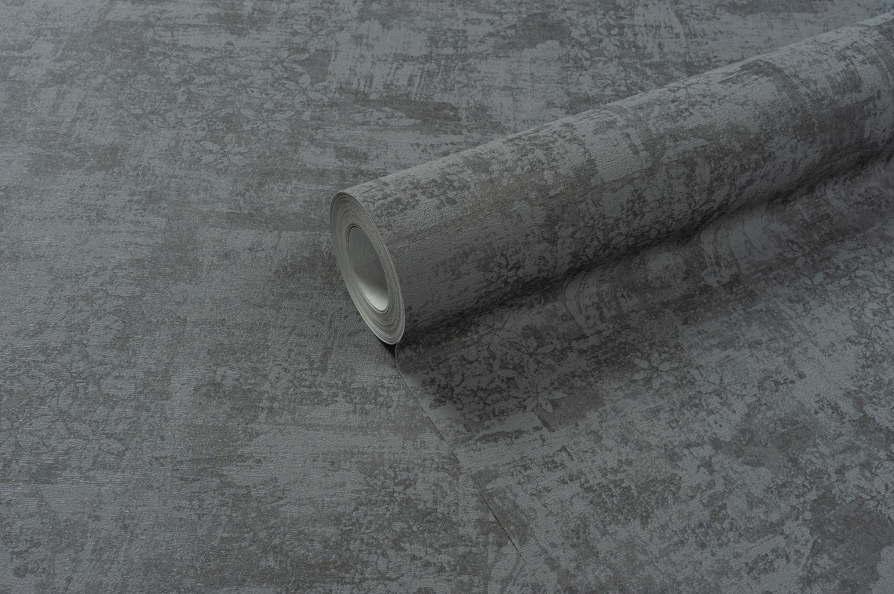 Hot Embossed wallpaper on Non-Woven Base Vinil Deco SHT 9-1217 Dark Gray 10,05 x 1,06 m