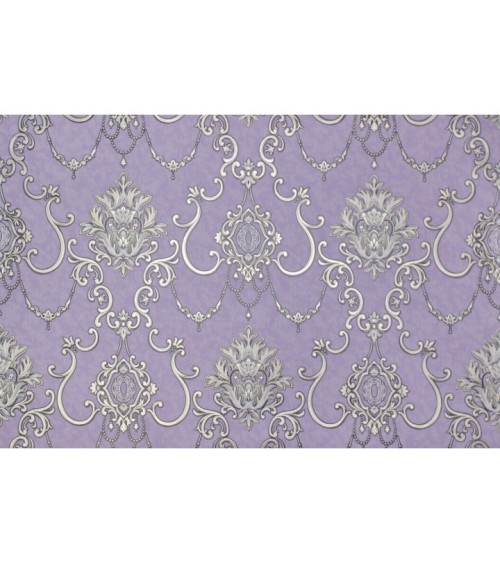 Vinyl Foam wallpaper on non-woven base Vinil Zan DHV-1249/7 Lavender 10,05 x 1,06 m