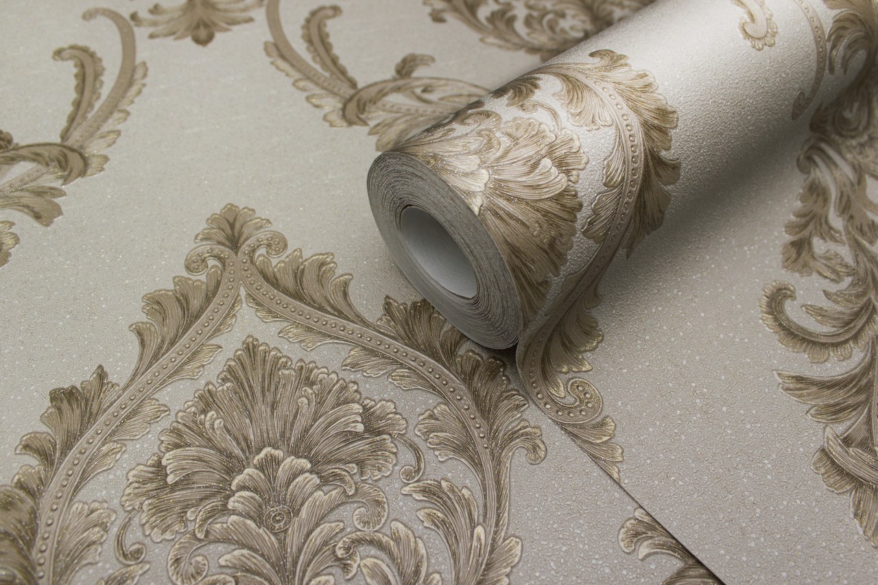 Hot Embossed wallpaper on Non-Woven Base Vinil Mersin PVIP 4-0871 Sandy 10,05 x 1,06 m