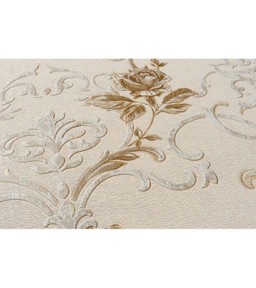 Vinyl Foam wallpaper on non-woven base Vinil Donna  DHS-1460/1 Golden Sand 10,05 x 1,06 m