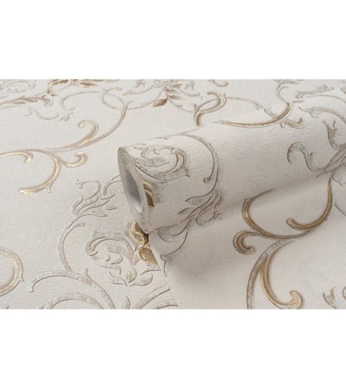 Vinyl Foam wallpaper on non-woven base Vinil Donna  DHS-1460/2 Light-Beige 10,05 x 1,06 m