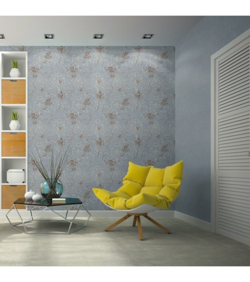 Vinyl Foam wallpaper on non-woven base Vinil Donna  DHS-1460/2 Light-Beige 10,05 x 1,06 m