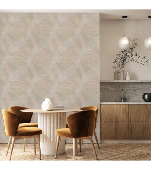 Hot Embossed wallpaper on Non-Woven Base Vinil Fringe TFSH 5-1431 Brown 10,05 x 1,06 m