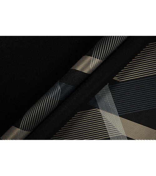 Hot Embossed wallpaper on Non-Woven Base Vinil Fringe TFSH 7-1431 Black 10,05 x 1,06 m