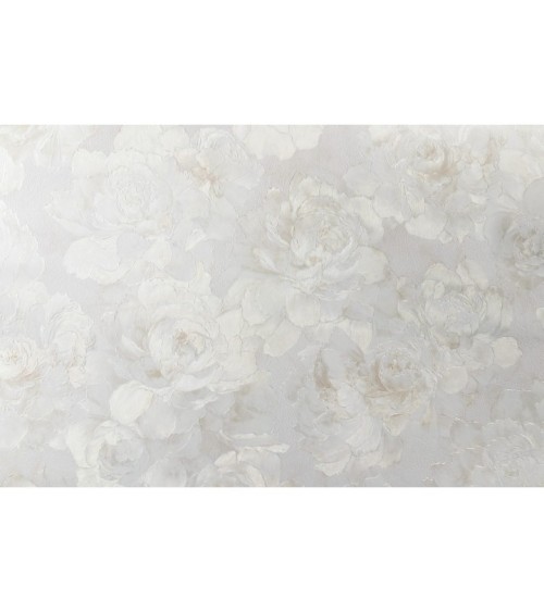 Hot Embossed wallpaper on Non-Woven Base Vinil Norwood VIP 1-1240 White 10,05 x 1,06 m