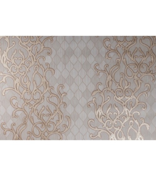 Vinyl Foam wallpaper on non-woven base Vinil Amina  DHS-1474/3 Gray-Beige 10,05 x 1,06 m