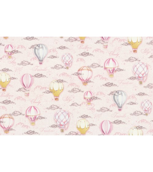 Hot Embossed wallpaper on Non-Woven Base Vinil Sky SHT 3-1537 Pink 10,05 x 1,06 m