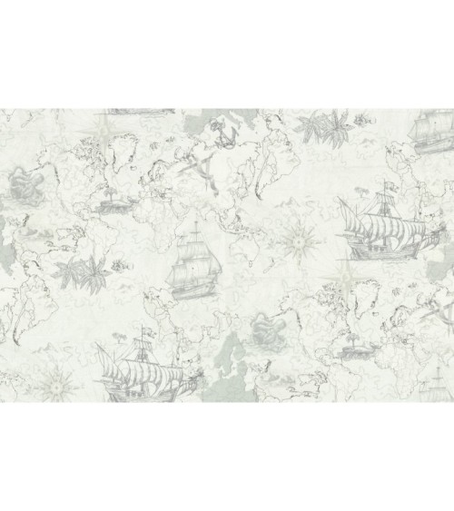 Hot Embossed wallpaper on Non-Woven Base Vinil Odyssey SHT 1-1539 Light-Gray 10,05 x 1,06 m