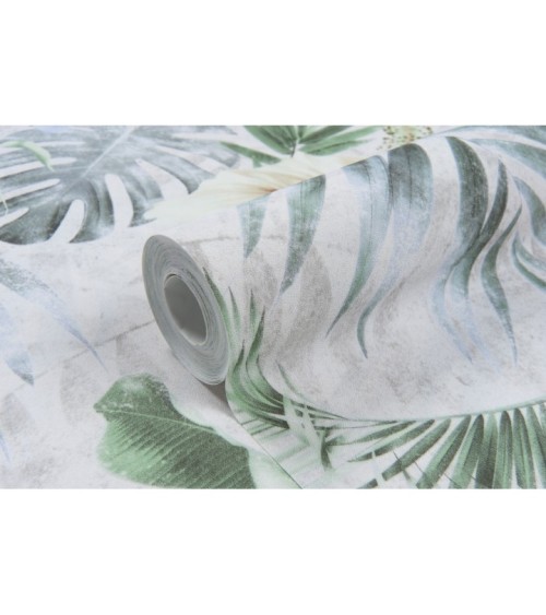 Hot Embossed wallpaper on Non-Woven Base Vinil Paradise SHT 3-1562 Green Gray 10,05 x 1,06 m