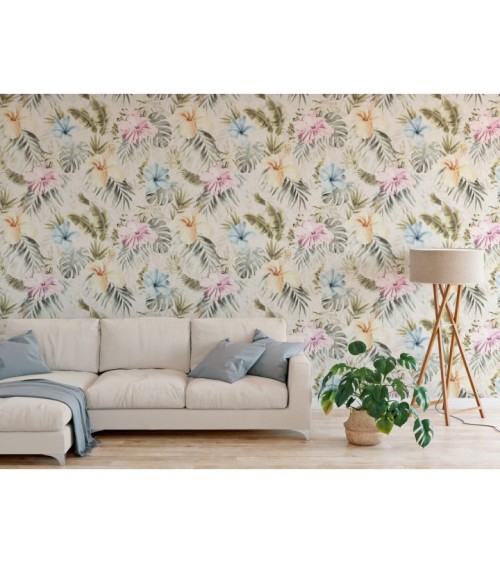 Hot Embossed wallpaper on Non-Woven Base Vinil Paradise SHT 5-1562 Blue 10,05 x 1,06 m