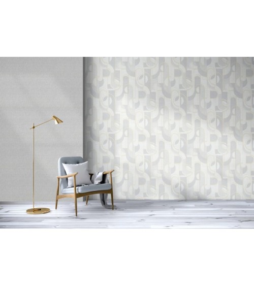 Hot Embossed wallpaper on Non-Woven Base Vinil Lion TFSH 1-1432 Light-Gray 10,05 x 1,06 m