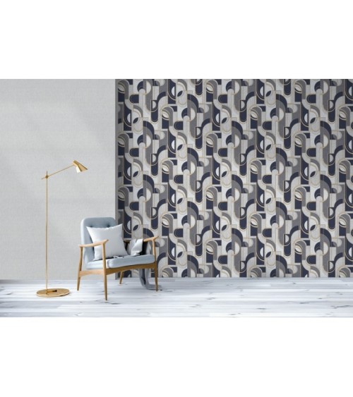 Hot Embossed wallpaper on Non-Woven Base Vinil Lion TFSH 1-1432 Light-Gray 10,05 x 1,06 m