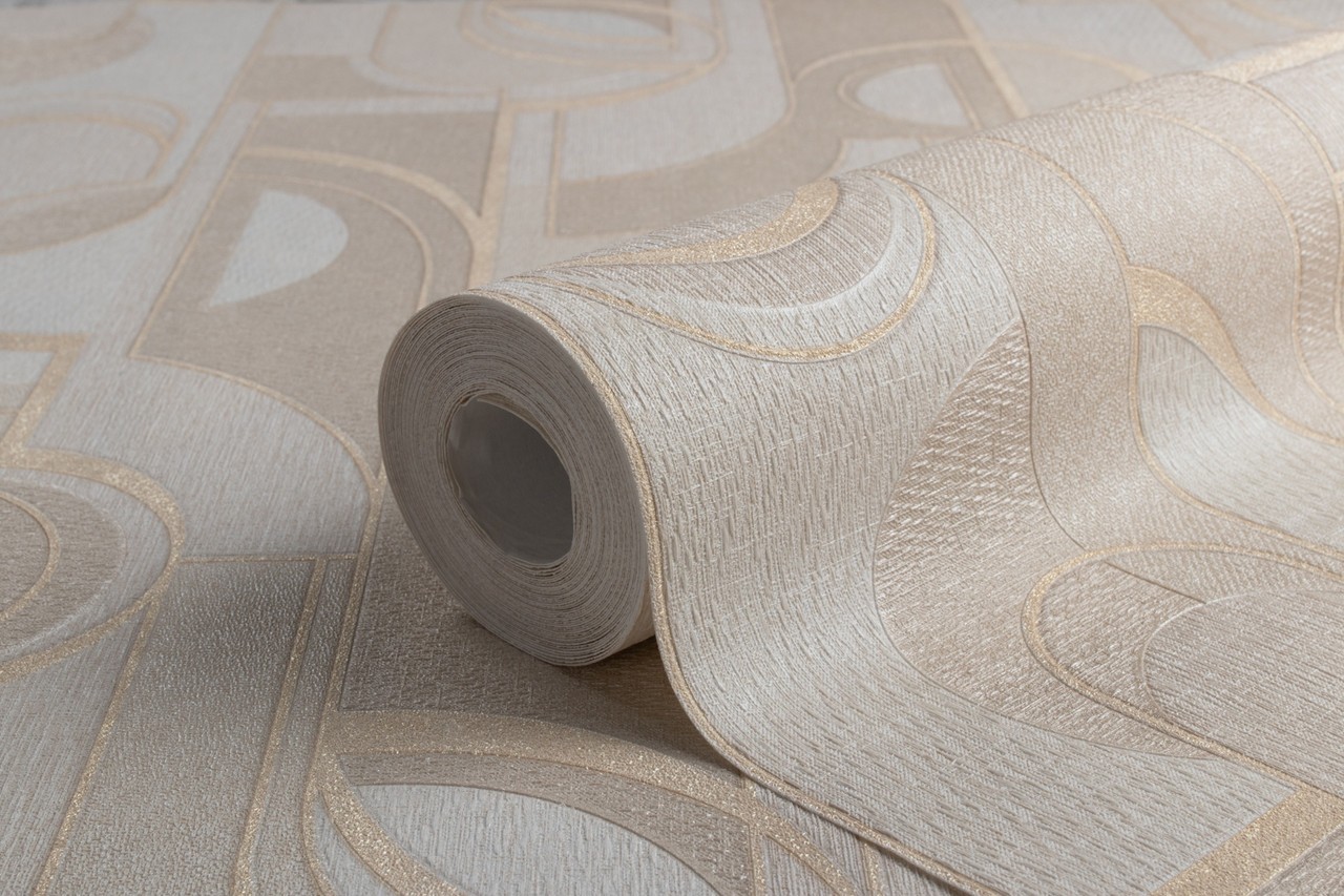 Hot Embossed wallpaper on Non-Woven Base Vinil Lion TFSH 3-1432 Sandy 10,05 x 1,06 m