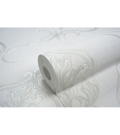 Hot Embossed wallpaper on Non-Woven Base Vinil Vensan PVIP 1-1571 Light-Gray 10,05 x 1,06 m