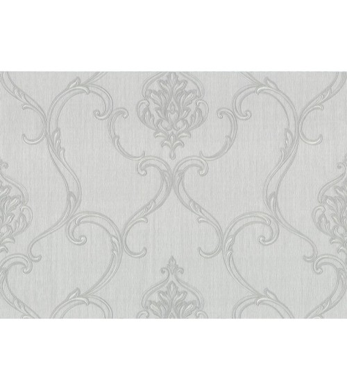 Hot Embossed wallpaper on Non-Woven Base Vinil Vensan PVIP 1-1571 Light-Gray 10,05 x 1,06 m