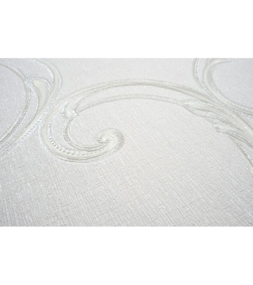 Hot Embossed wallpaper on Non-Woven Base Vinil Vensan PVIP 1-1571 Light-Gray 10,05 x 1,06 m