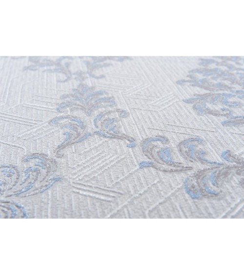 Vinyl Foam wallpaper on non-woven base Vinil Shamani DHV-1489/4 Gray Blue 10,05 x 1,06 m