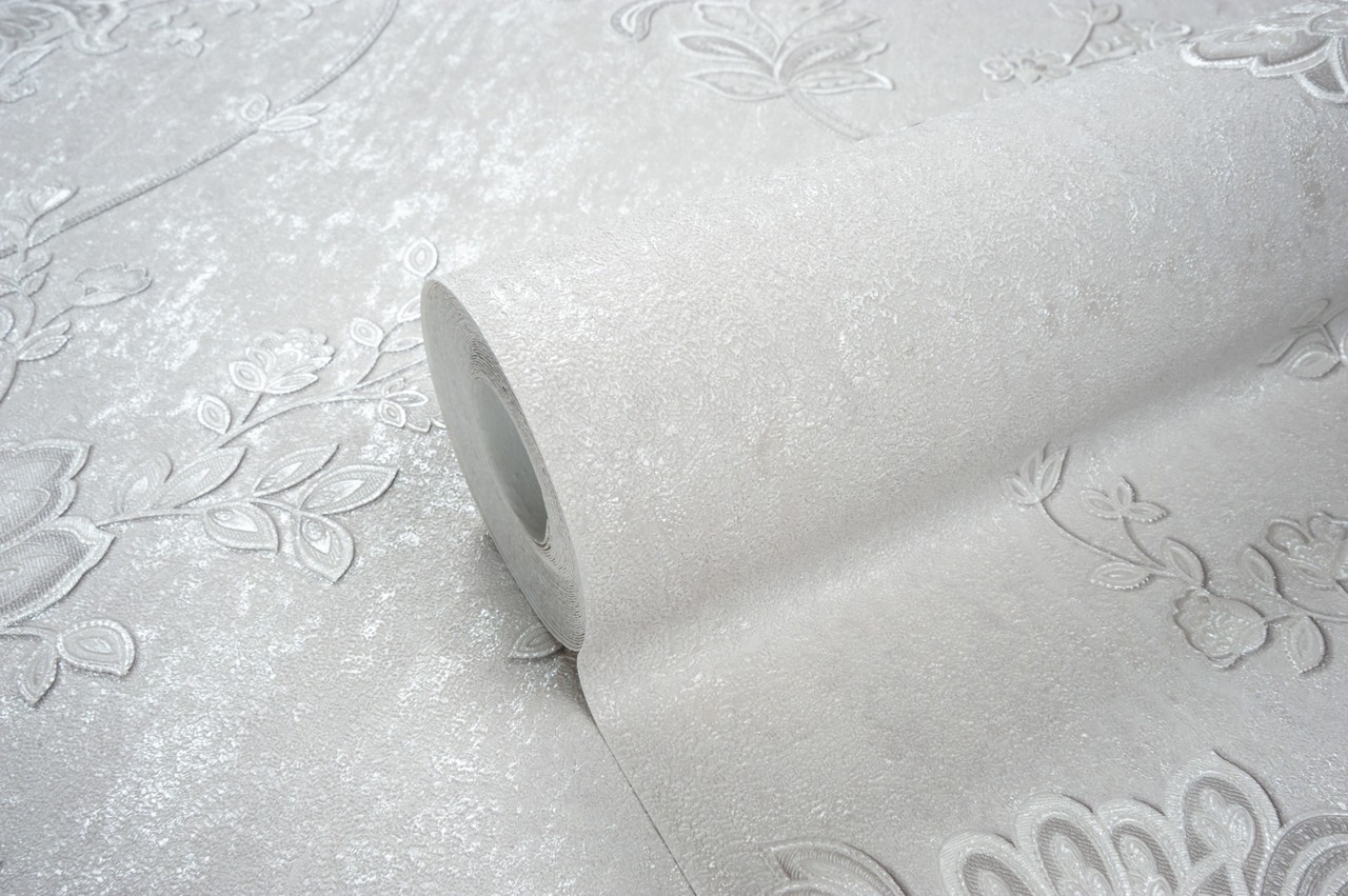 Hot Embossed wallpaper on Non-Woven Base Vinil Alanya PVIP 3-1572 Pearl 10,05 x 1,06 m