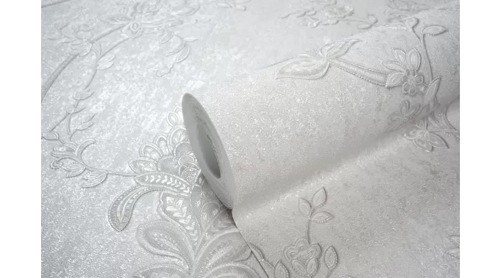 Hot Embossed wallpaper on Non-Woven Base Vinil Alanya PVIP 4-1572 Gray-Beige 10,05 x 1,06 m