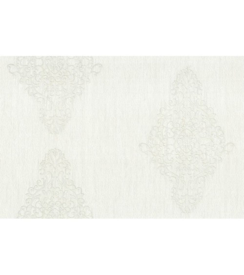 Hot Embossed wallpaper on Non-Woven Base Vinil Irene TFSH 2-1436 White 10,05 x 1,06 m