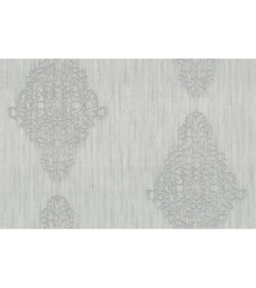 Hot Embossed wallpaper on Non-Woven Base Vinil Irene TFSH 3-1436 Light-Gray 10,05 x 1,06 m