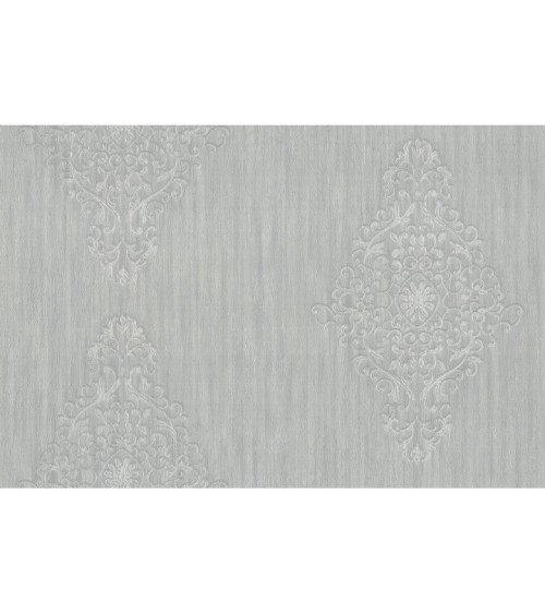 Hot Embossed wallpaper on Non-Woven Base Vinil Irene TFSH 4-1436 Gray-Purple 10,05 x 1,06 m