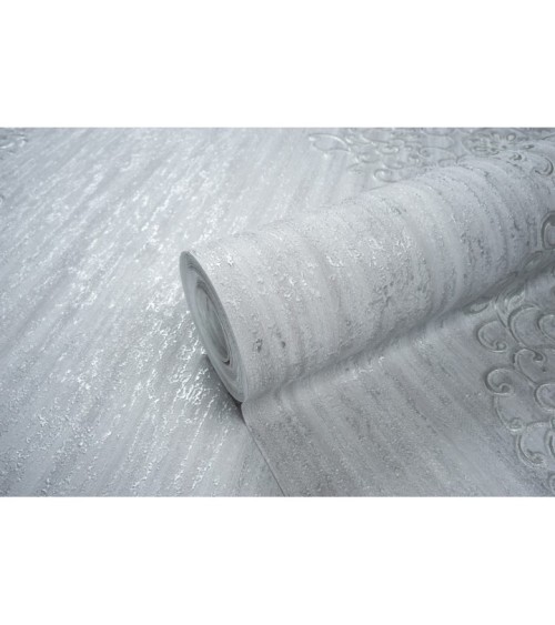 Hot Embossed wallpaper on Non-Woven Base Vinil Irene TFSH 5-1436 Gray1 10,05 x 1,06 m