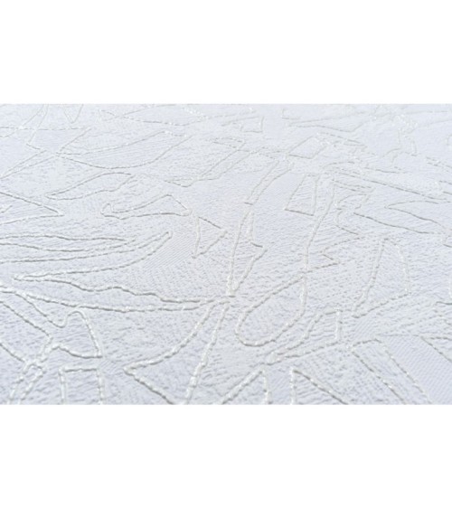 Vinyl Foam wallpaper on non-woven base Vinil Fiji  DHS-1480/1 White 10,05 x 1,06 m