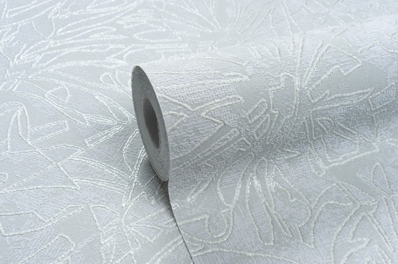 Vinyl Foam wallpaper on non-woven base Vinil Fiji  DHS-1480/4 Gray-Green 10,05 x 1,06 m