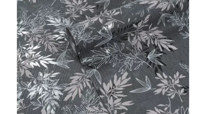 Vinyl Foam wallpaper on non-woven base Vinil Cashmere DHV-1594/6 Dark Gray 10,05 x 1,06 m