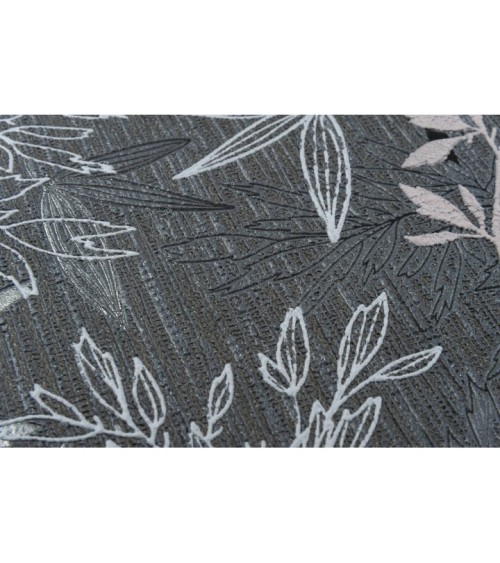 Vinyl Foam wallpaper on non-woven base Vinil Cashmere DHV-1594/6 Dark Gray 10,05 x 1,06 m