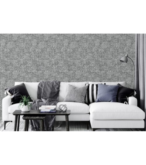 Hot Embossed wallpaper on Non-Woven Base Vinil Ostin TFSH 1-1437 Gray-White 10,05 x 1,06 m