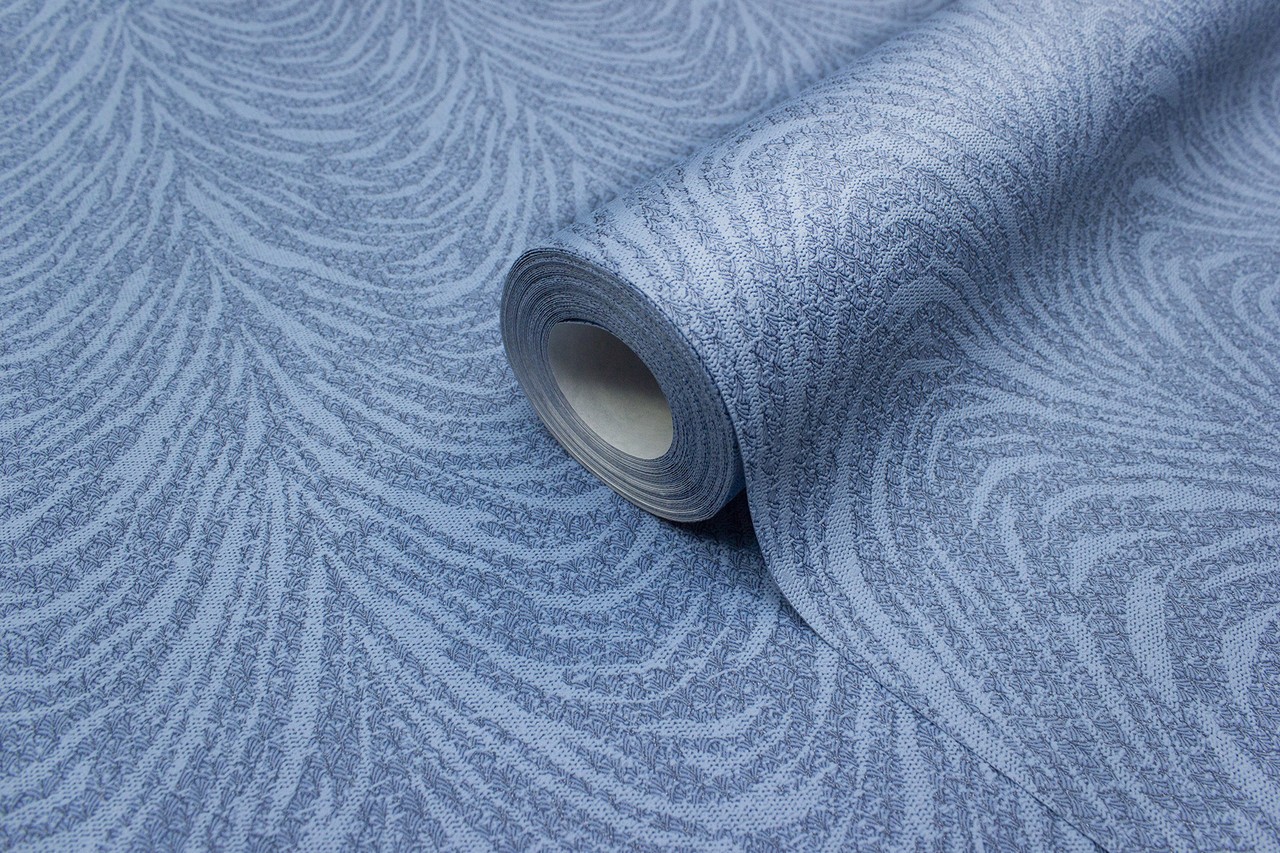 Vinyl Foam wallpaper on non-woven base Vinil Lankaran DHN-1369/5 blue 10,05 x 1,06 m