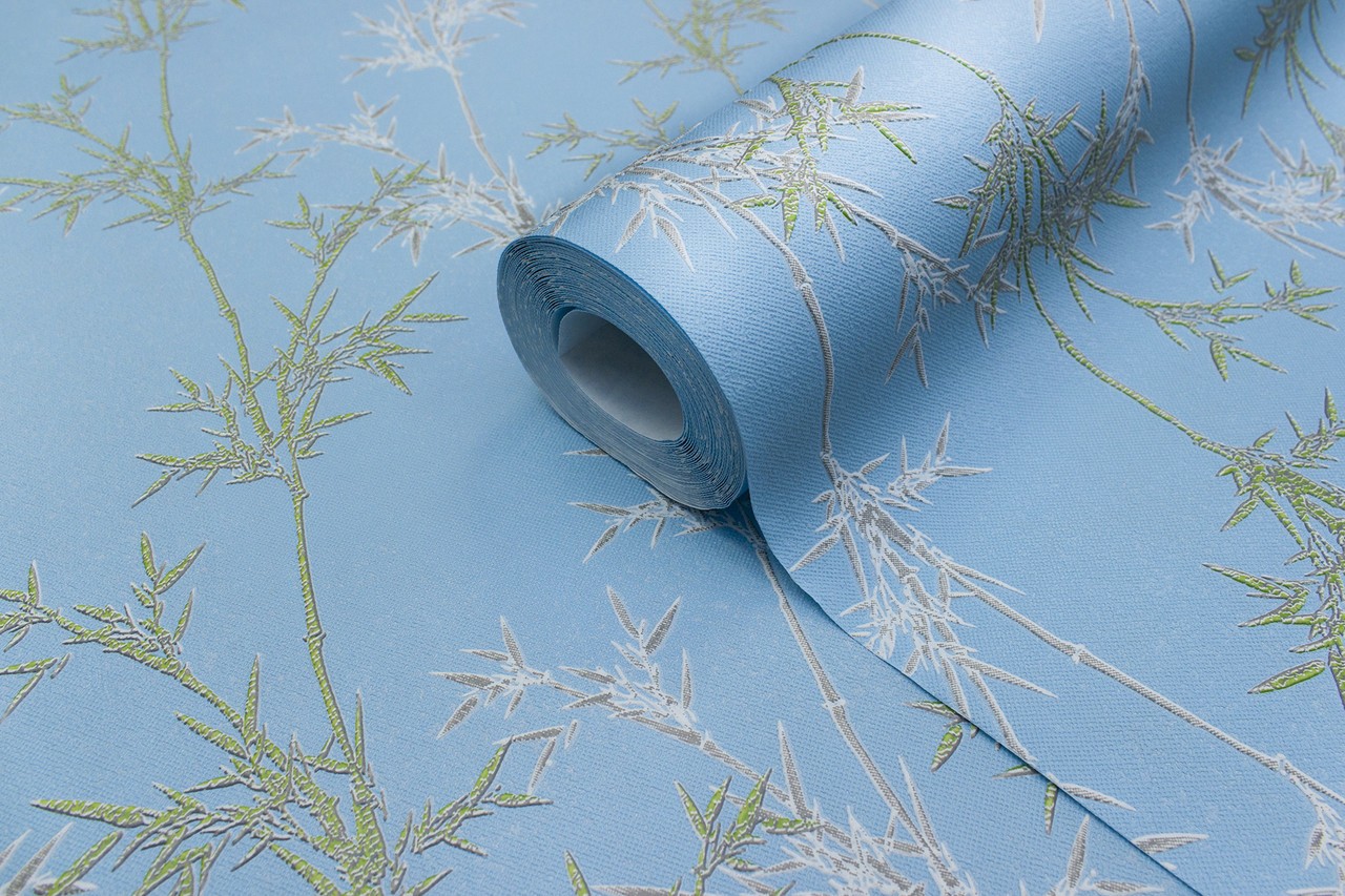 Vinyl Foam wallpaper on non-woven base Vinil Pandas DHN-1426/5 Blue 10,05 x 1,06 m